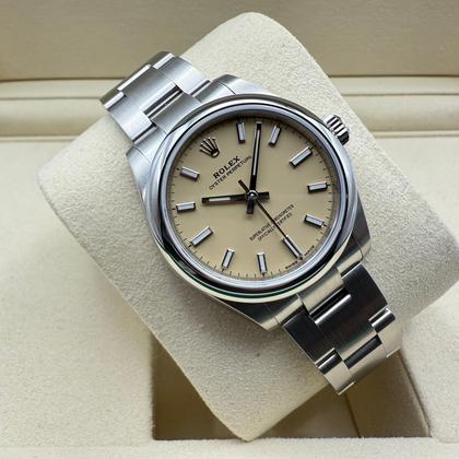 Rolex Oyster Perpetual 31mm | Champagne Wijzerplaat | Glad Lunette | Oystersteel | 277200 - Image 12