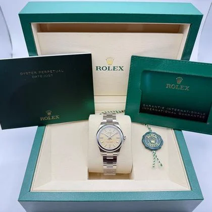Rolex Oyster Perpetual 31mm | Champagne Wijzerplaat | Glad Lunette | Oystersteel | 277200 - Image 2