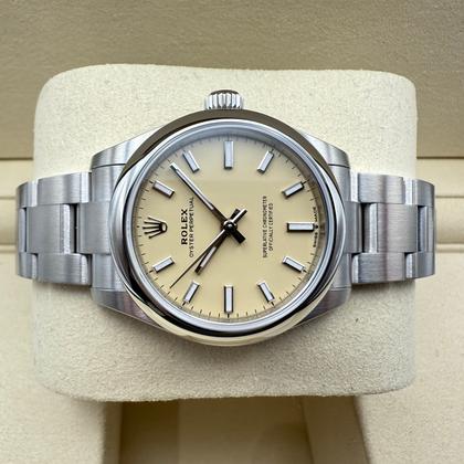 Rolex Oyster Perpetual 31mm | Champagne Wijzerplaat | Glad Lunette | Oystersteel | 277200 - Image 10