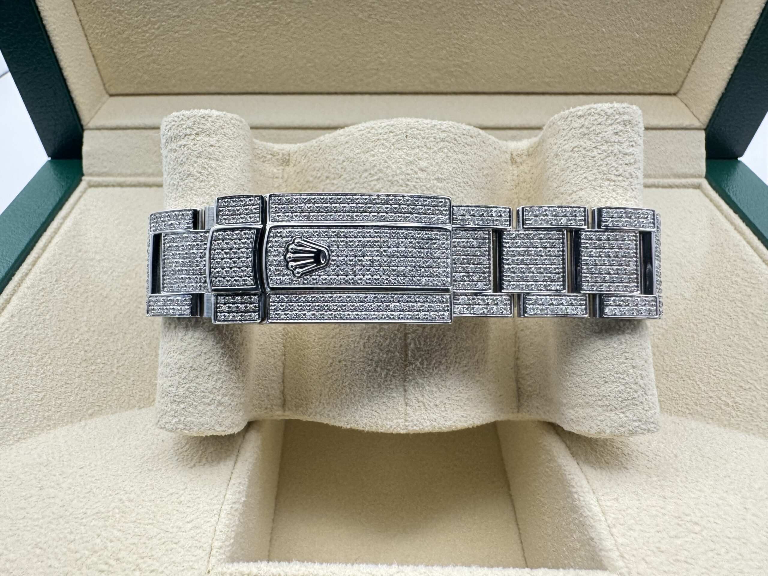 Rolex Datejust “ICED OUT” 36 mm | VOL ! 9.7ct Diamanten | Romeinse Wijzerplaat ( ROMAN) | Oyster band | 126300 - Image 10