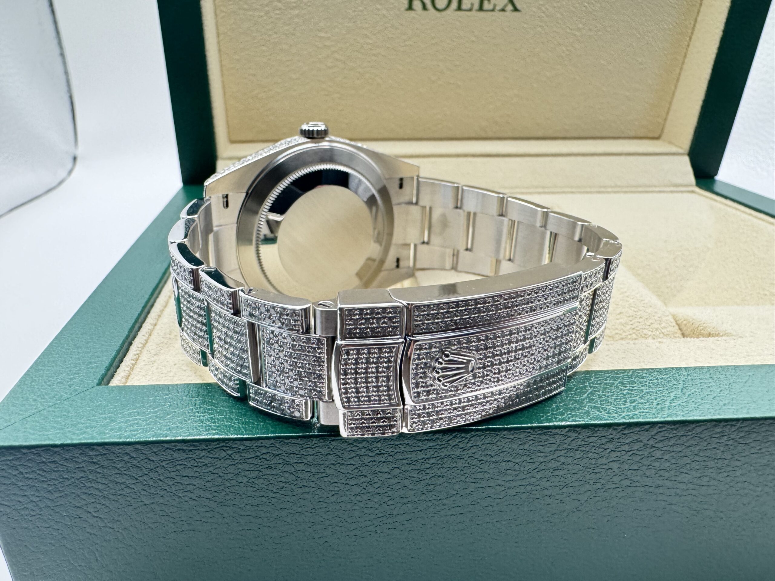 Rolex Datejust “ICED OUT” 36 mm | VOL ! 9.7ct Diamanten | Romeinse Wijzerplaat ( ROMAN) | Oyster band | 126300 - Image 6
