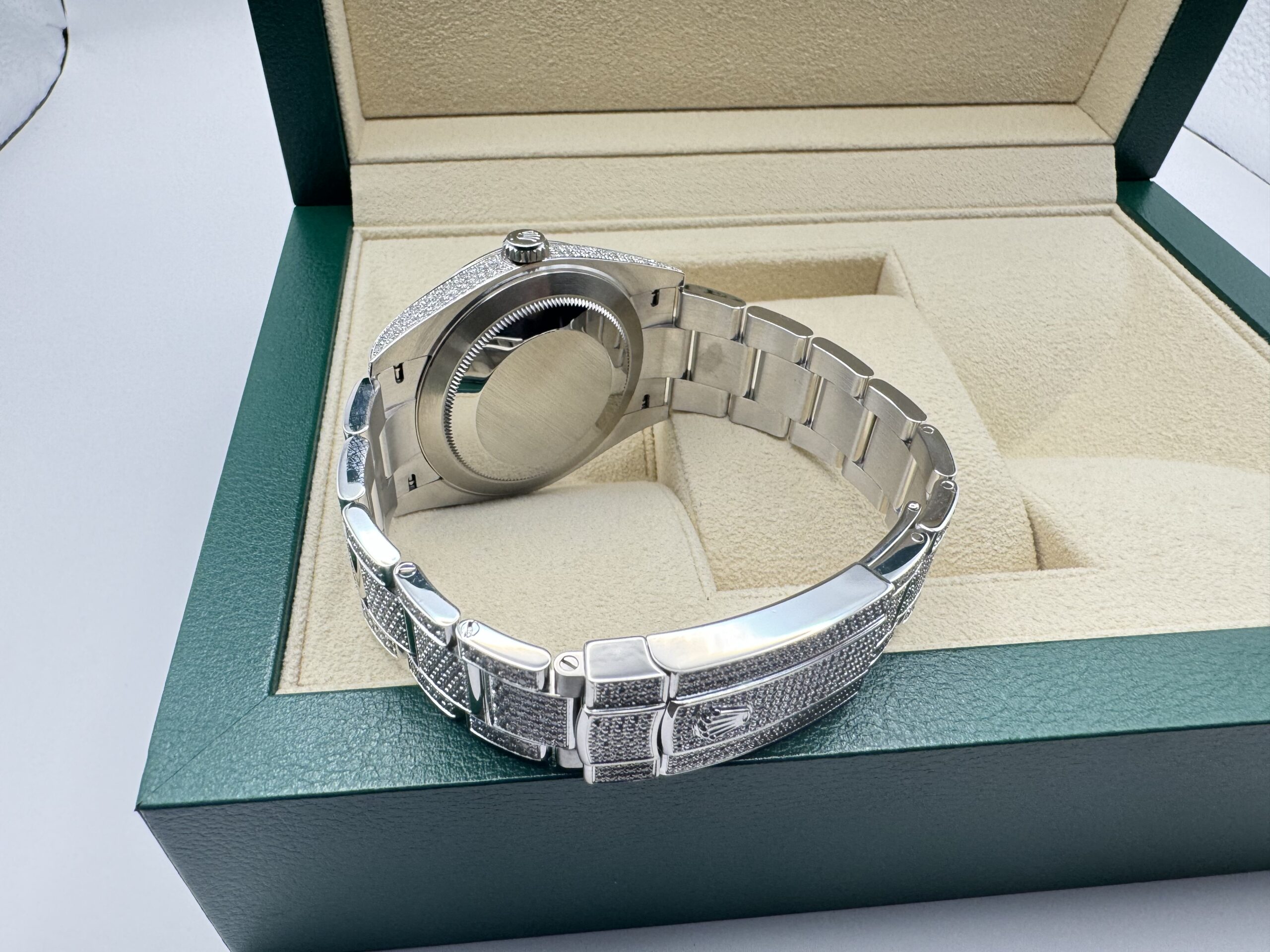Rolex Datejust “ICED OUT” 36 mm | VOL ! 9.7ct Diamanten | Romeinse Wijzerplaat ( ROMAN) | Oyster band | 126300 - Image 5