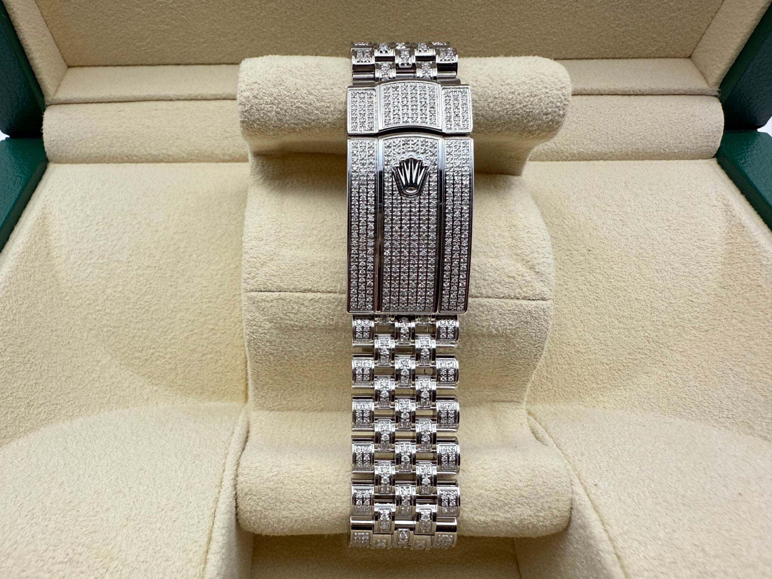Rolex Datejust “ICED OUT” 41mm | VOL ! 9.7ct Diamanten | Romeinse Wijzerplaat (ROMAN) | Jubilee | 126300 - Image 10