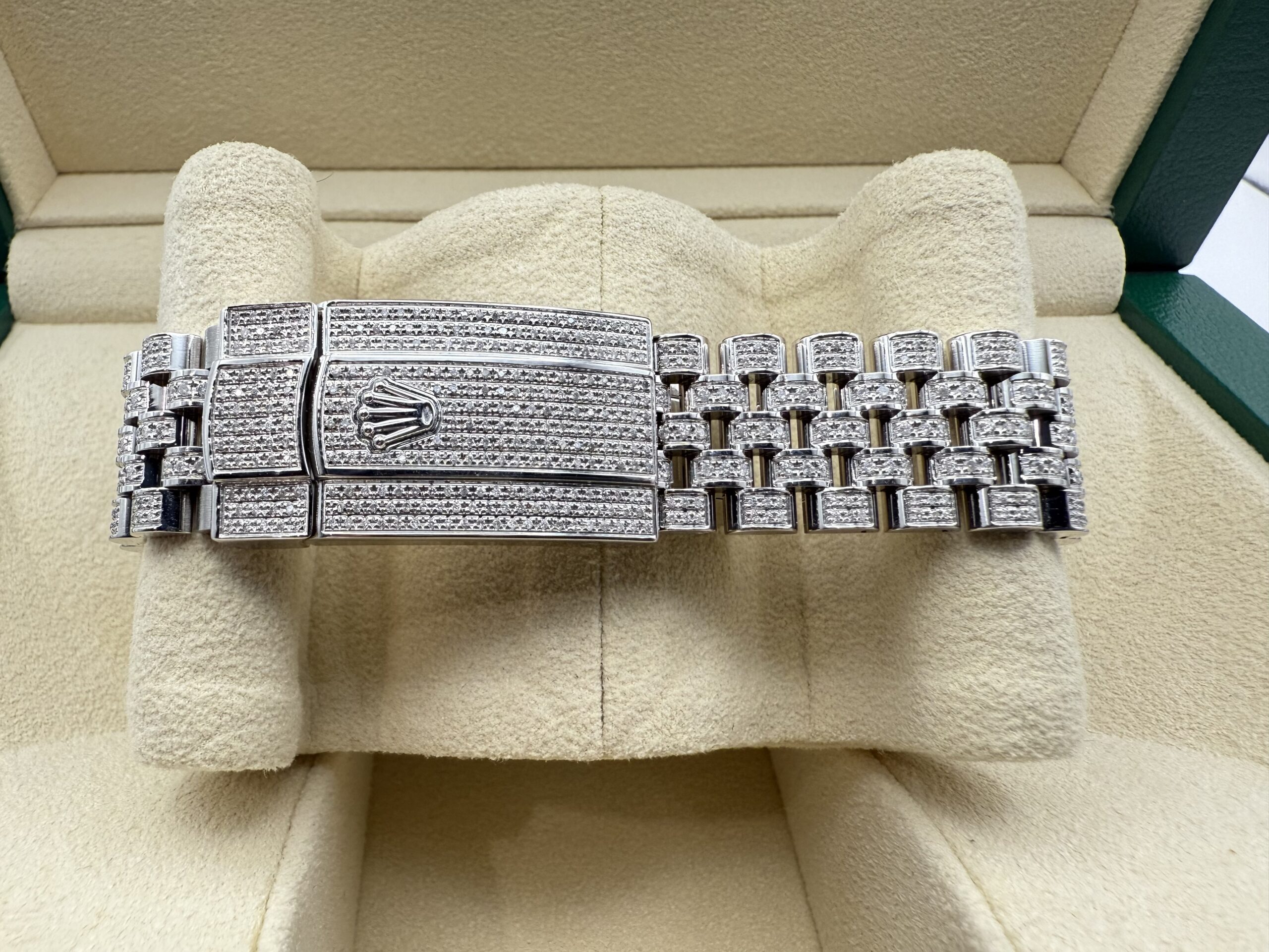 Rolex Datejust “ICED OUT” 41mm | VOL ! 9.7ct Diamanten | Romeinse Wijzerplaat (ROMAN) | Jubilee | 126300 - Image 9