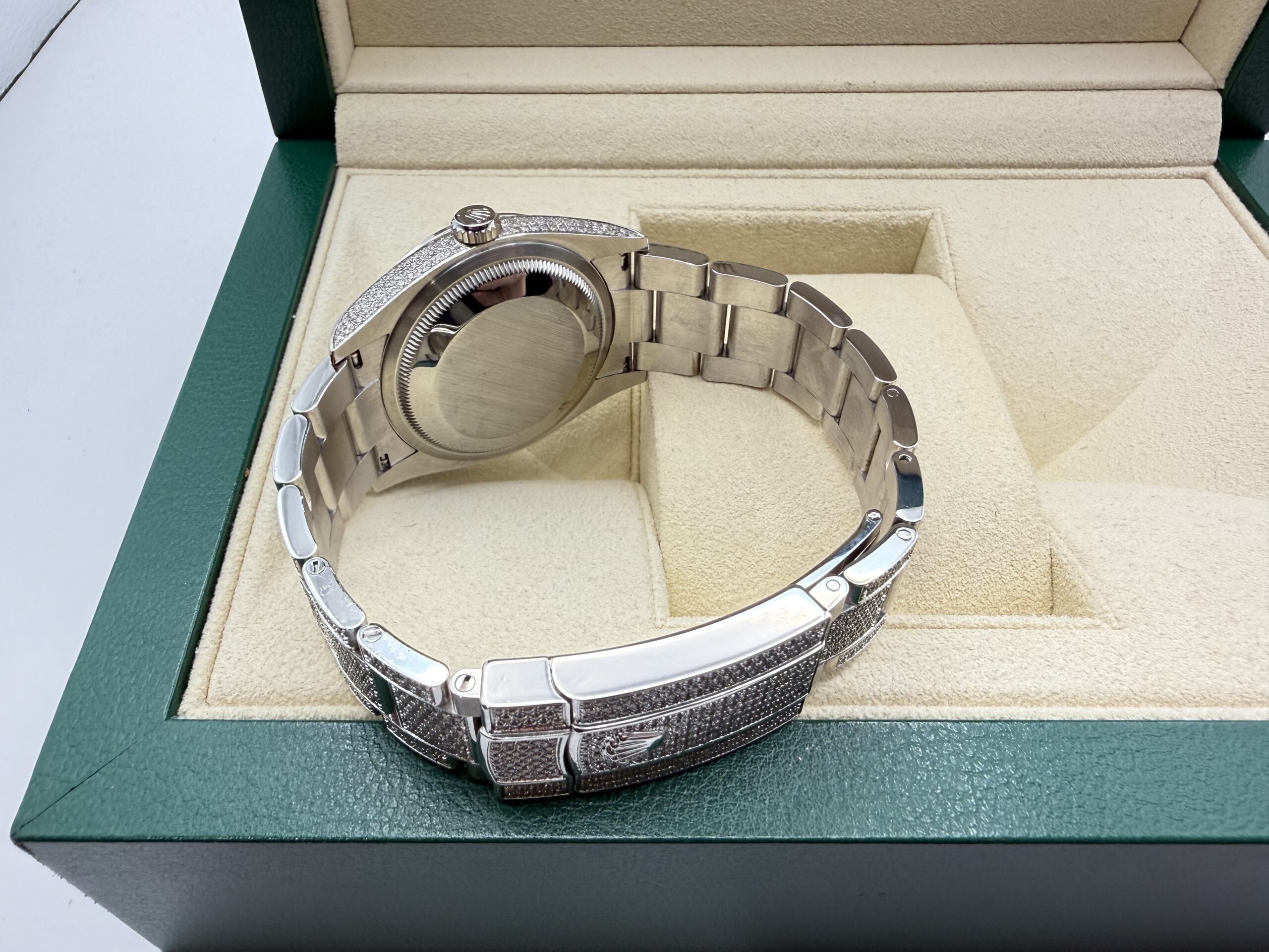 Rolex Datejust “ICED OUT” 41mm | VOL ! 9.7ct Diamanten | Arabische Wijzerplaat ( ARABIC) | Oyster band | 126300 - Image 2