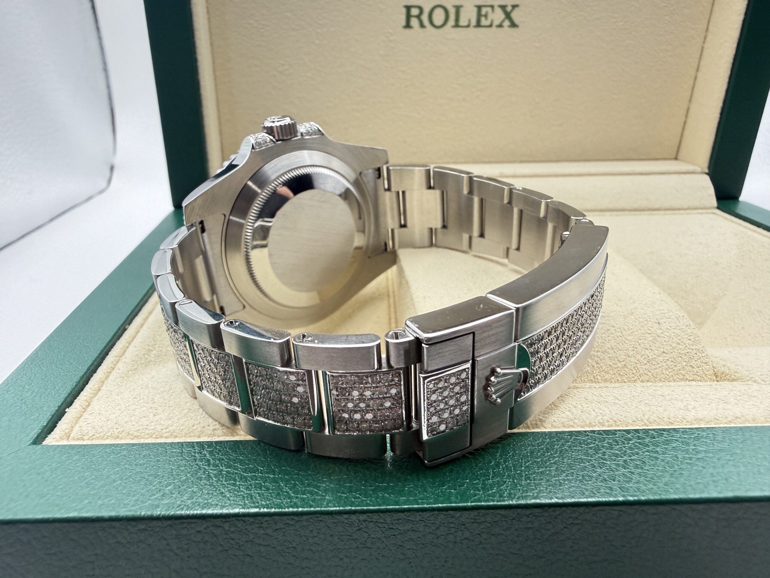 Rolex Submariner Date 40mm | 50% VOL! " ICED OUT' | Groene Wijzerplaat & Diamant lunette | 116610LN - Image 4