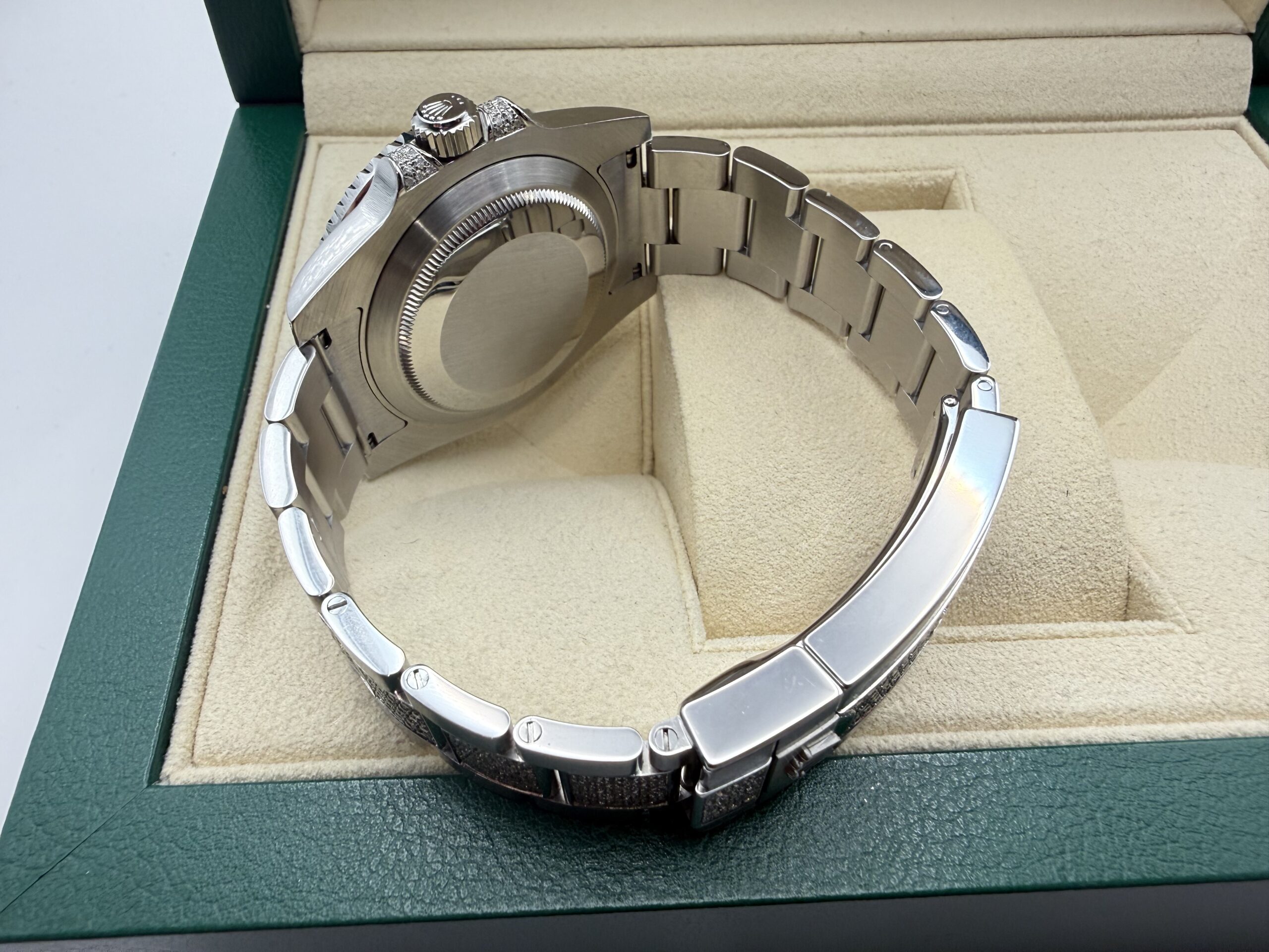 Rolex Submariner Date 40mm | 50% VOL! " ICED OUT' | Groene Wijzerplaat & Diamant lunette | 116610LN - Image 3