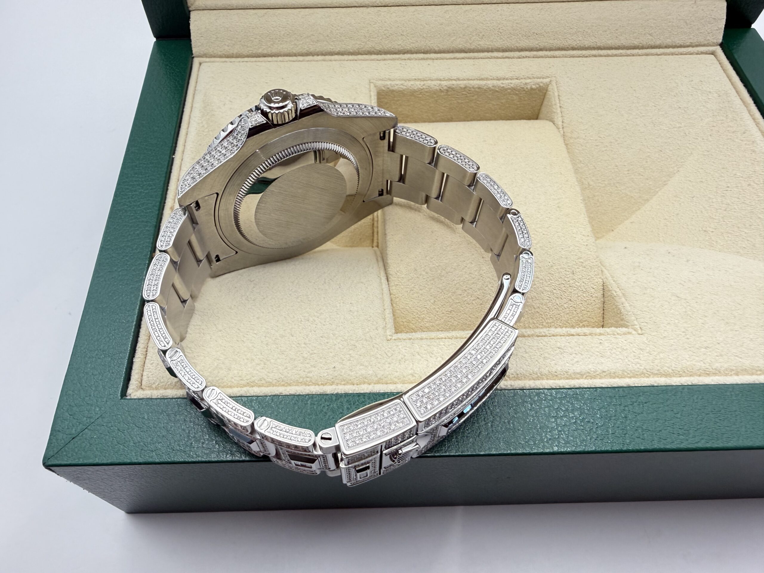 Rolex GMT-Master II 40mm | VOL! “ICED OUT” 9.7ct Diamanten & Pavé Diamant Wijzerplaat | 116710LN - Image 12