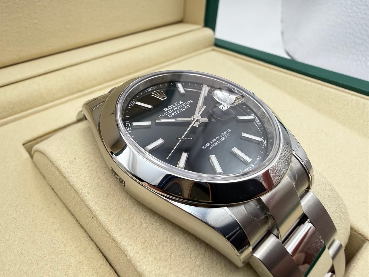 Rolex Datejust 41mm | Zwarte Wijzerplaat | Gladde Lunette | Oyster | 126300 - Image 7