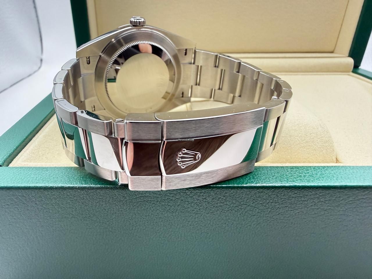 Rolex Datejust 41mm | Azzurro Blue Wijzerplaat | Romeinse Index | Gladde Lunette | Oysterband | 126300 - Image 6